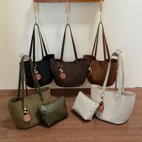Damen Gewebte Wildleder Beuteltasche Retro Schick Unterarm Tragetasche Stilvolle Lässige Umhängetasche