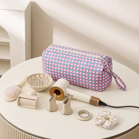 Borsa di Stoccaggio per Asciugacapelli di Grande Capacidad Organizer da Viaggio Portatile in Tela Custodia Multifunzionale per Arricciacapelli