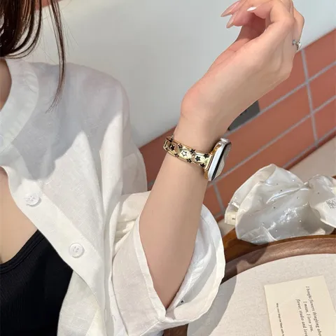 Modische Metall Stern Uhrenarmband Ersatzarmband Für Smartwatch Edelstahl Kette Armband Schmuckzubehör