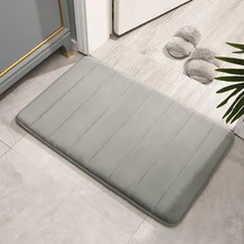 Thick Memory Foam Bath Mat Absorbent Non-Slip Floor Mat Striped Rug For Bathroom Kitchen Home