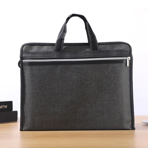Oxford Cloth Waterproof Laptop Document Bag Large Capacity Thickened Business Briefcase Handheld Storage Bag