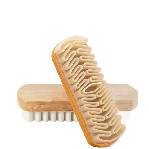 Spazzola per Scarpe in Scamosciato Pulitore per Pelle Nubuck Manico in Plastica Setole Morbide per Pulizia Stivali e Scarpe Strumento di Cura
