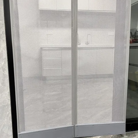 Magnetic Door Curtain Mesh Anti Mosquito Dustproof Screen Curtain Gray Breathable Home Mesh Door Net For Summer