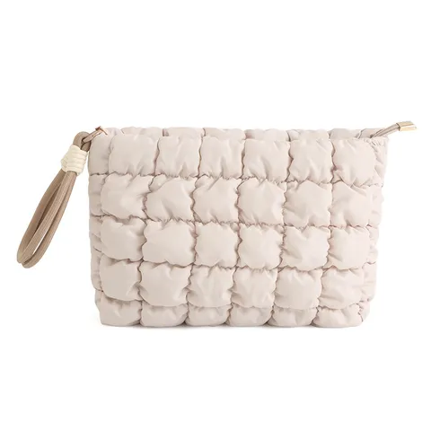 Wolk Puffer Cosmetische Tas Grote Capaciteit Draagbare Gewatteerde Make-up Pouch Reizen Toilettas Organizer Handtas voor Vrouwen