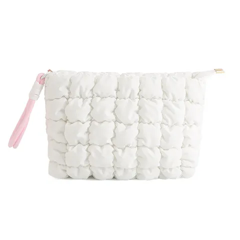 Wolk Puffer Cosmetische Tas Grote Capaciteit Draagbare Gewatteerde Make-up Pouch Reizen Toilettas Organizer Handtas voor Vrouwen