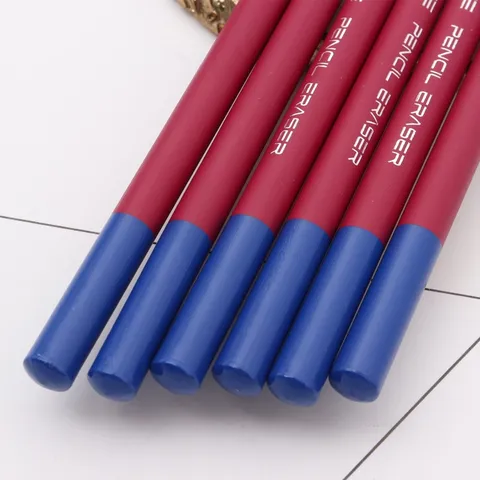 Skizzieren Highlight Radiergummi Stift Holzummantelt Kunst Zeichnung Detail Korrektur Bleistiftförmig Gummi Büro Schreibwaren