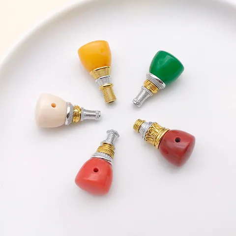 DIY Tibetischer Stil Buddha Kopf Perlen Harz Und Zinklegierung Gebetsperle Zubehör Schmuckherstellung Fundstücke Mehrfarbig