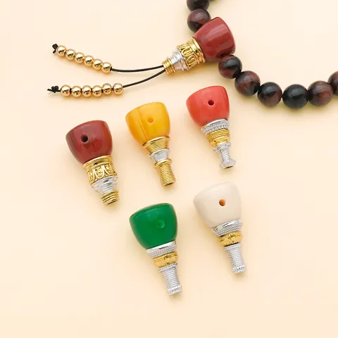 DIY Tibetischer Stil Buddha Kopf Perlen Harz Und Zinklegierung Gebetsperle Zubehör Schmuckherstellung Fundstücke Mehrfarbig