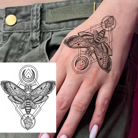 Halloween Animale Adesivi per Tatuaggi Temporanei Impermeabili Scuro Gotico Ragno Braccio Arte Corporea Finti Tatuaggi Per Festa