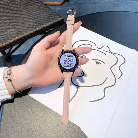 Genuine Leather Replacement Smart Watch Band Strap Compatible With Smartwatches Fashion Casual Wristband