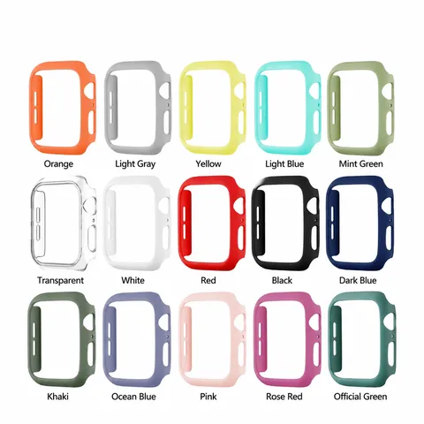 PC Harte Matte Schutzhülle Bumper Für Apple Watch Serie SE Ultra Cover Rahmen Schale Uhrenzubehör