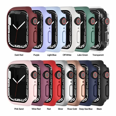 Hohle Schutzhülle Für Apple Watch Serie Schlanke Stoßstange Harte PC Abdeckung Smartwatch Zubehör