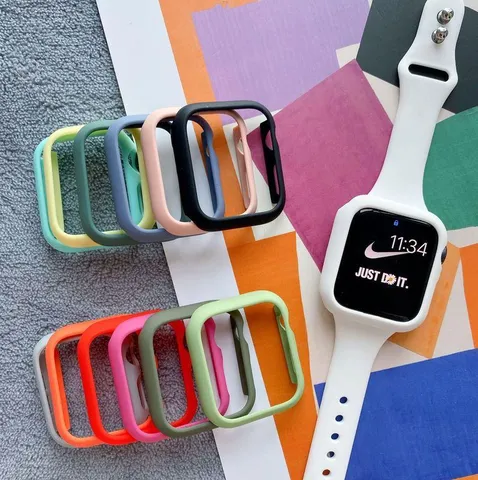 PC Harte Matte Schutzhülle Bumper Für Apple Watch Serie SE Ultra Cover Rahmen Schale Uhrenzubehör