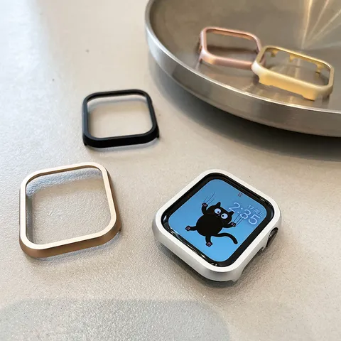 Aluminum Alloy Protective Case For Smartwatch Metal Bumper Frame Slim Protective Cover Smart Watch Accessories