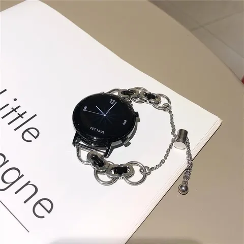 Universelles Metallkette Uhrenarmband Ersatz Edelstahl Armband Für Huawei Watch GT3 GT2 Pro Honor Magic Watch ES Damen Herren Schmuck