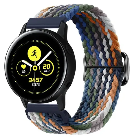 Geweven Nylon Elastische Smartwatch Vervangingsband Ademende Sportband Compatibel Met Meerdere Smartwatch Modellen