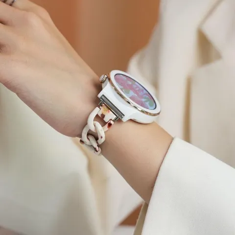 Smartwatch Harz Armband Ersatzband Für Huawei Smartwatch Modische Kette Design Uhrenarmband Zubehör