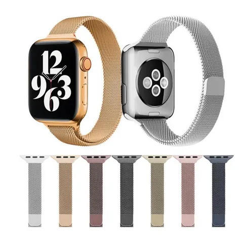 Stainless Steel Milanese Loop Magnetic Watch Band For Smartwatch Replacement Metal Wrist Strap Fashion Accessory