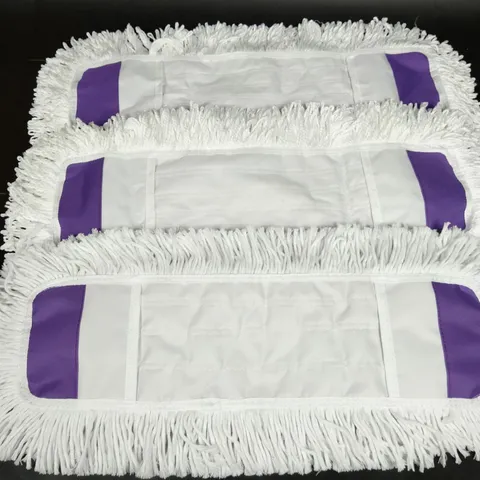 Vlakke Mop Vervangingsdoek Katoengaren Vezel Pad Stofmop Hoofd Wasbaar Vloerreiniging Mop Navulling Doek