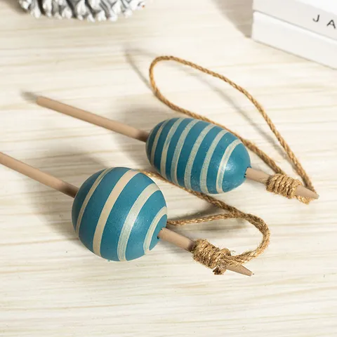 Mediterranean Style Wooden Fishing Net Float Wall Hanging Ornament Marine Theme Home Decor Background Wall Pendant