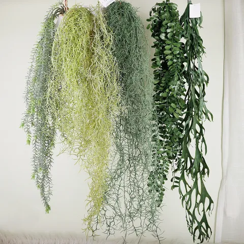 Artificial Hanging Vines Fake Greenery Plants Wall Decor Hanging Plant Leaves For Home Room Wall Decoration