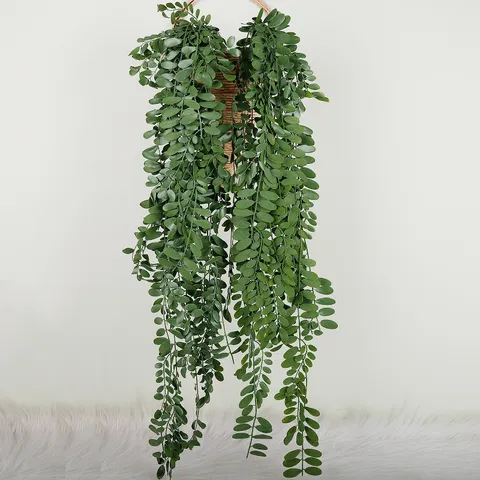 Artificial Hanging Vines Fake Greenery Plants Wall Decor Hanging Plant Leaves For Home Room Wall Decoration