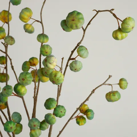 Artificial Pumpkin Fruit Branch Simulation Pumpkin Stem For Home Dining Table Fall Harvest Festival Party Decoration