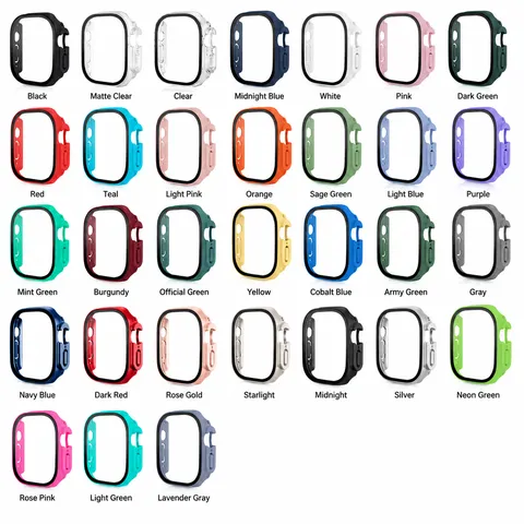 Smartwatch Protective Case Full Coverage PC Hard Shell Anti Drop Watch Bumper Cover For Large Screen Smartwatch