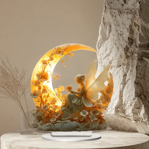 Acryl Decoratief Ornament Standaard Voor Vrienden Kerstcadeau Muziek Handwerk Desktop Display Standaard Huisdecoratie