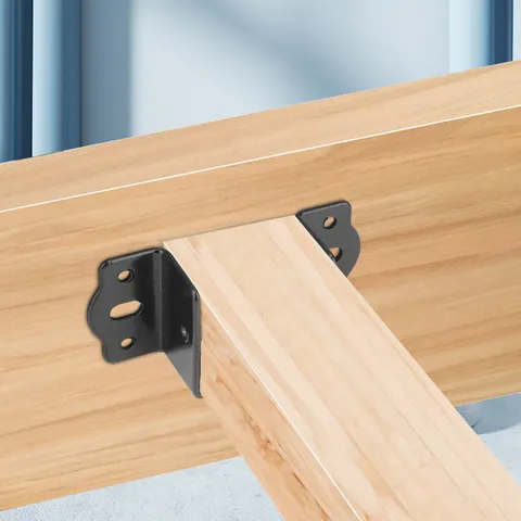 Verdickter Kaltgewalzter Stahl Bett Scharnier Eckwinkel Robuste Möbel Hardware Verbinder Befestigung für Holz Bettbalken