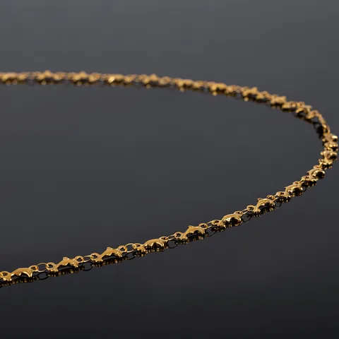 Cadena de Delfín de Acero Inoxidable Cadena de Fabricación de Joyas DIY Oro Plata al Vacío Cadena Hecha a Mano Accesorio de Collar Pulsera
