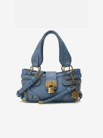 Sac Bandoulière Moto Vintage pour Femme Motif Litchi Avec Serrure Métallique Rivet Street Style Sac à Main en Cuir PU