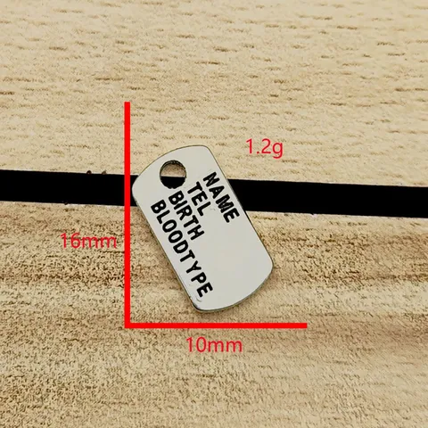 Zinklegering Rechthoekig Blanco Hondenmerk Hangers Verzilverd Naamplaatje DIY Sieraden Accessoires