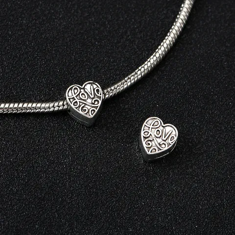 Alliage de Zinc Argent Tibétain Perles Vrac DIY Style Ethnique Bracelet Collier Accessoires de Bijoux