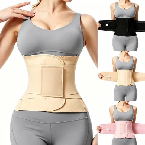 Adjustable Neoprene Waist Trainer Belt For Women Sports Sweat Belt Fitness Waist Trimmer For Abdominal Control And Back Support