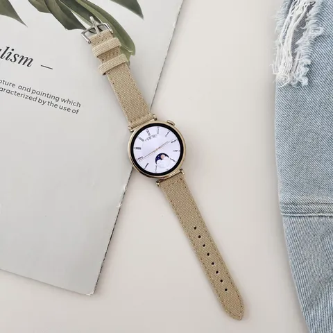 Smartwatch Replacement Band Denim Canvas Watch Strap Fashion Casual Wristwatch Strap Accessories For Women