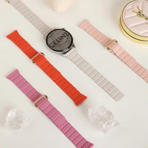 Cinturino per Smartwatch in Pelle con Fibbia Pieghevole Magnetica Universale Per Huawei GT4 Watch 3 Cinturino di Ricambio Sottile