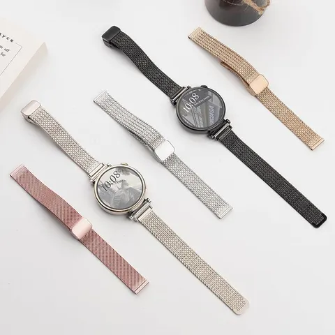 Bracelet de Montre Magnétique Milanais en Acier Inoxydable Remplacement Pour Huawei Watch GT Série Mode Bracelet en Métal Accessoires de Bijoux