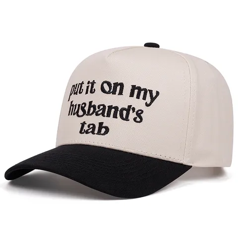 Berretto da Baseball in Cotone Ricamo Lettera Blocco Colore Cappello da Sole Esterno Regolabile Sportivo per Uomo e Donna