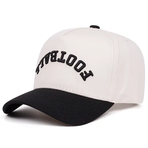 Cappellino da Baseball in Cotone Unisex Sport All'Aperto Cappello Parasole Regolabile Ricamo Lettera Football Casual Dad