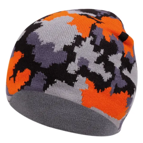 Berretto in Maglia Caldo Invernale Unisex Acrilico Motivo Camouflage Casual Esterno