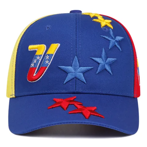 Berretto da Baseball Ricamo Bandiera Venezuela Regolabile Sport Esterno Protezione Solare Cotone Per Uomo Donna