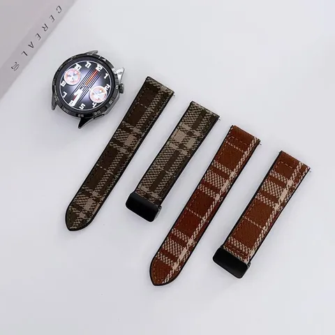Smartwatch Band Woolen Silicone Composite Folding Magnetic Clasp Replacement Strap For Huawei Samsung Garmin Watch Accessories
