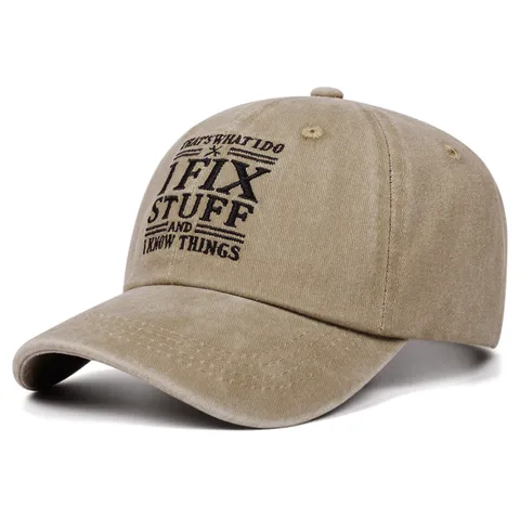 Vintage Washed Cotton Baseball Cap Unisex Adjustable Sun Protection Dad Hat Embroidered Letter Outdoor Sport Hat