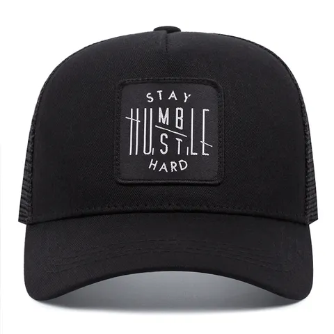 Uomo Donna Cotone Mesh Berretto da Baseball Traspirante Protezione Solare Sport All'aperto Trucker Cappello Lettera Ricamata Casual