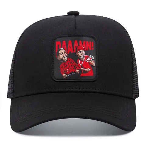 Uomo Donna Cotone Mesh Berretto da Baseball Traspirante Protezione Solare Sport All'aperto Trucker Cappello Lettera Ricamata Casual