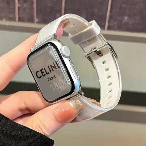 Διαφανές Λουράκι Ρολογιού Σιλικόνης Jelly Για Apple Watch Ultra SE Series Ανταλλακτικό Λουράκι Καρπού Μαλακό Αθλητικό Βραχιόλι