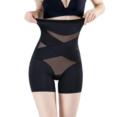 Women High Waist Tummy Control Shapewear Shorts Seamless Butt Lifter Body Shaper Panties Anti-Chafing Underwear For Postpartum Recovery