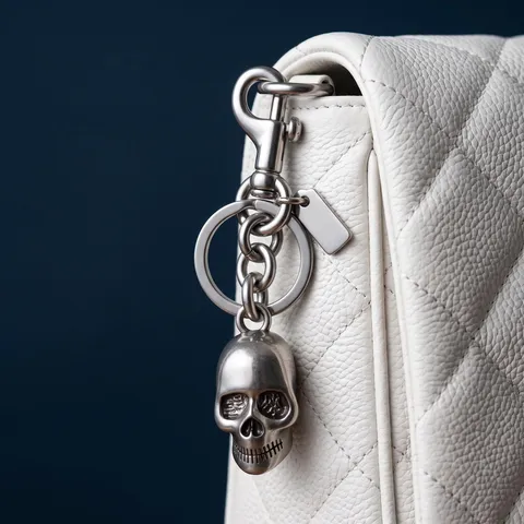 Punk Style 3D Skull Metal Keychain Cool Unisex Bag Charm Vintage Retro Car Key Ring Pendant Fashion Accessories