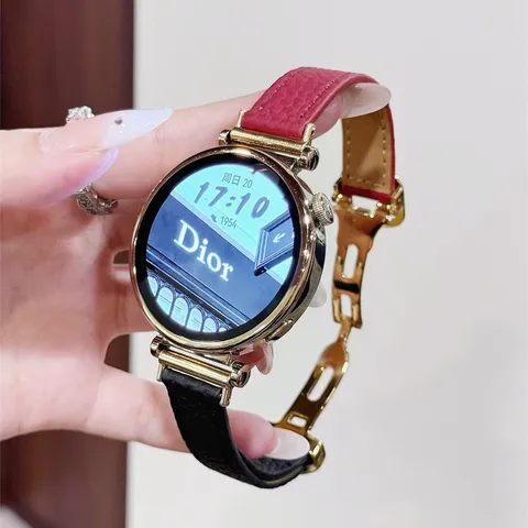 Bracelet de Montre en Cuir Véritable pour Huawei GT4 GT5 Watch 3 Pro Bracelet de Rechange Femmes Mode Bracelet Accessoires de Montre-Bracelet